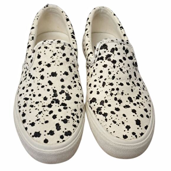 MADEWELL Sidewalk Slip-On Sneakers Splatter Painted Calf Hair Unisex Casual - Picture 2 of 13